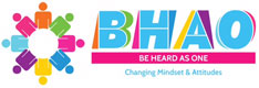 Logo of Be Heard As One (BHAO) - Changing Mindset and Attitudes