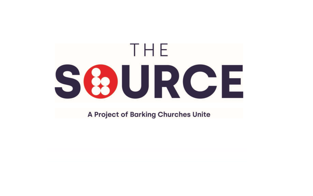 Logo of The Source - a project of Barking Churches Unite